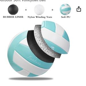 Fantecia Volleyball NWT ideal for the beach! Pump included Blue and Yellow